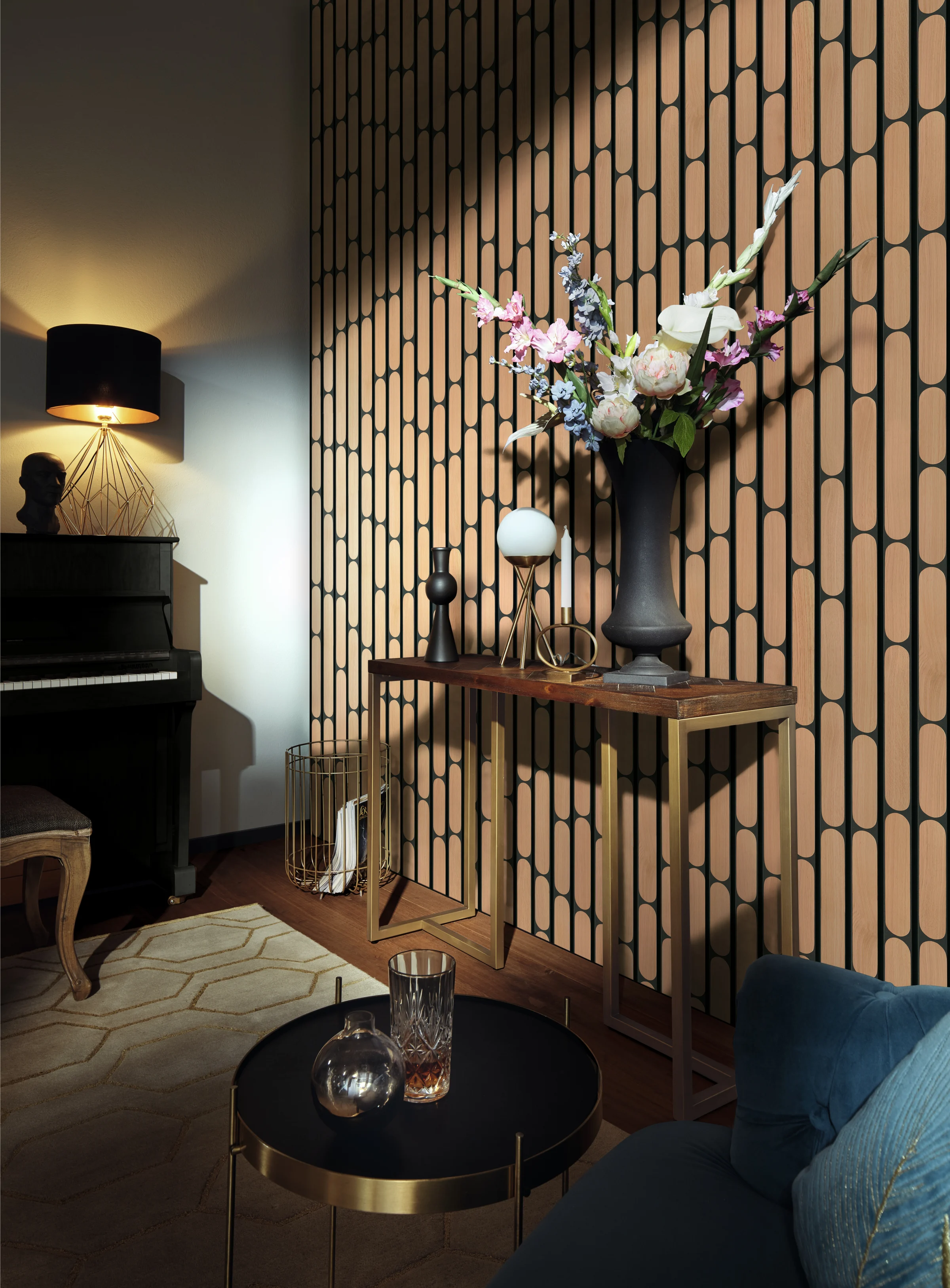 Detalle del acabado de Round tiles 20123 MEISTER
