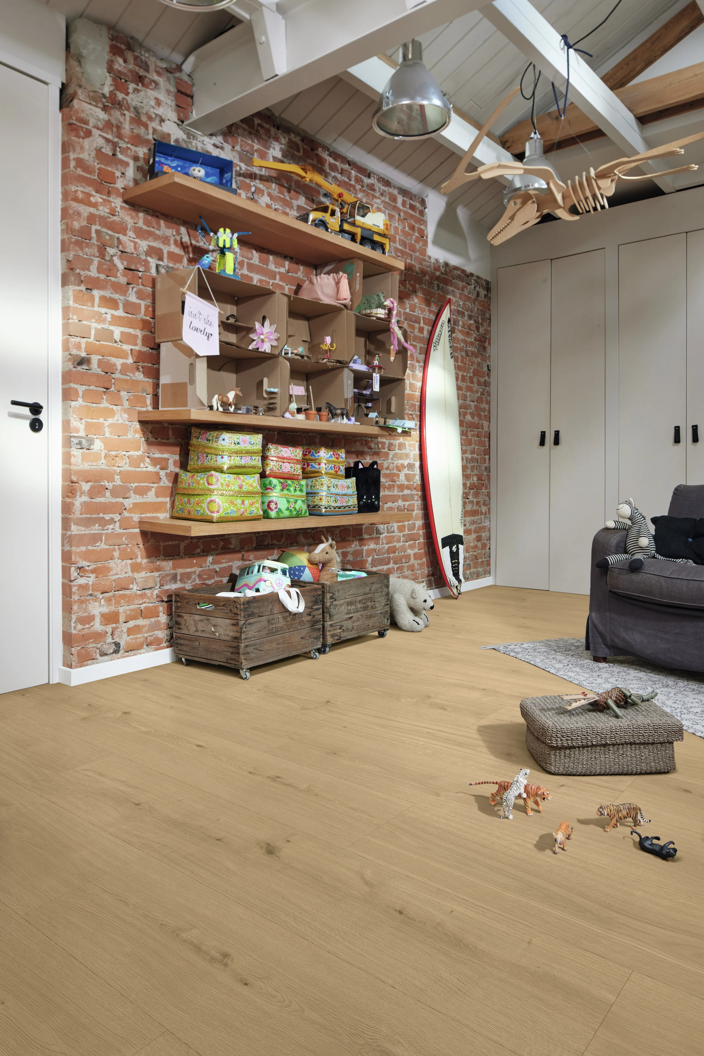 Ambiente instalado de Lakewood Oak natural 7456 MEISTER