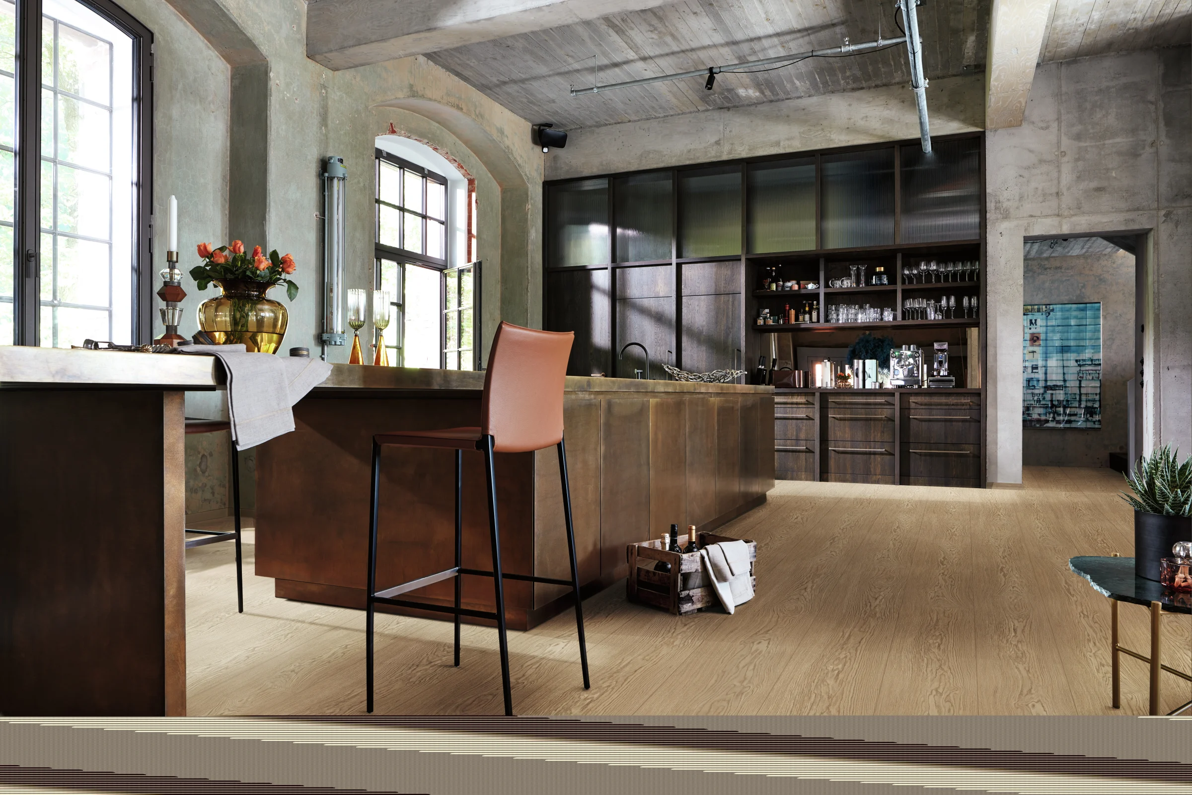 Ambiente instalado de Big Creek Oak 7156 MEISTER