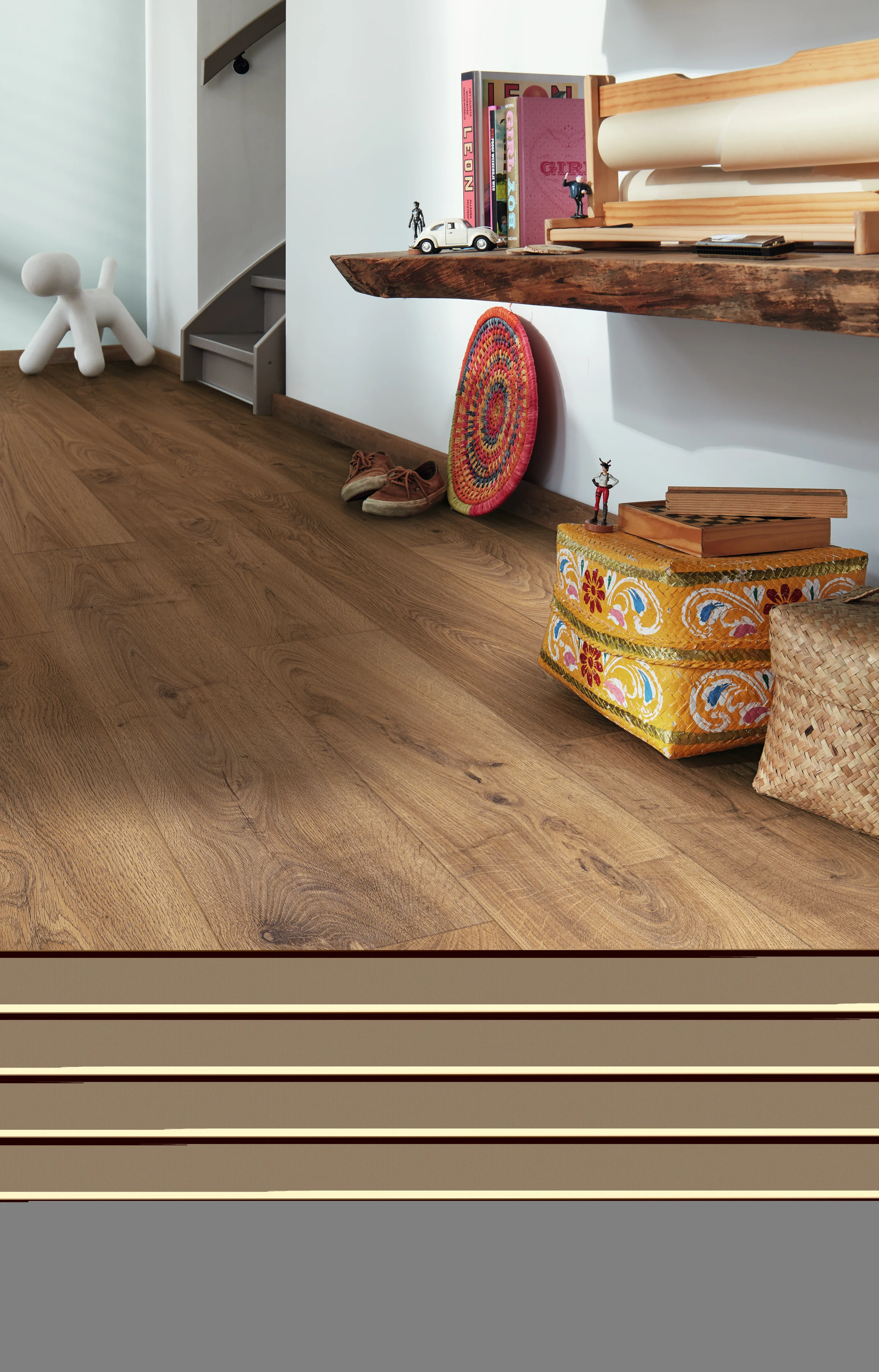 Detalle del acabado de Roble Hazelbrook 7013 MEISTER