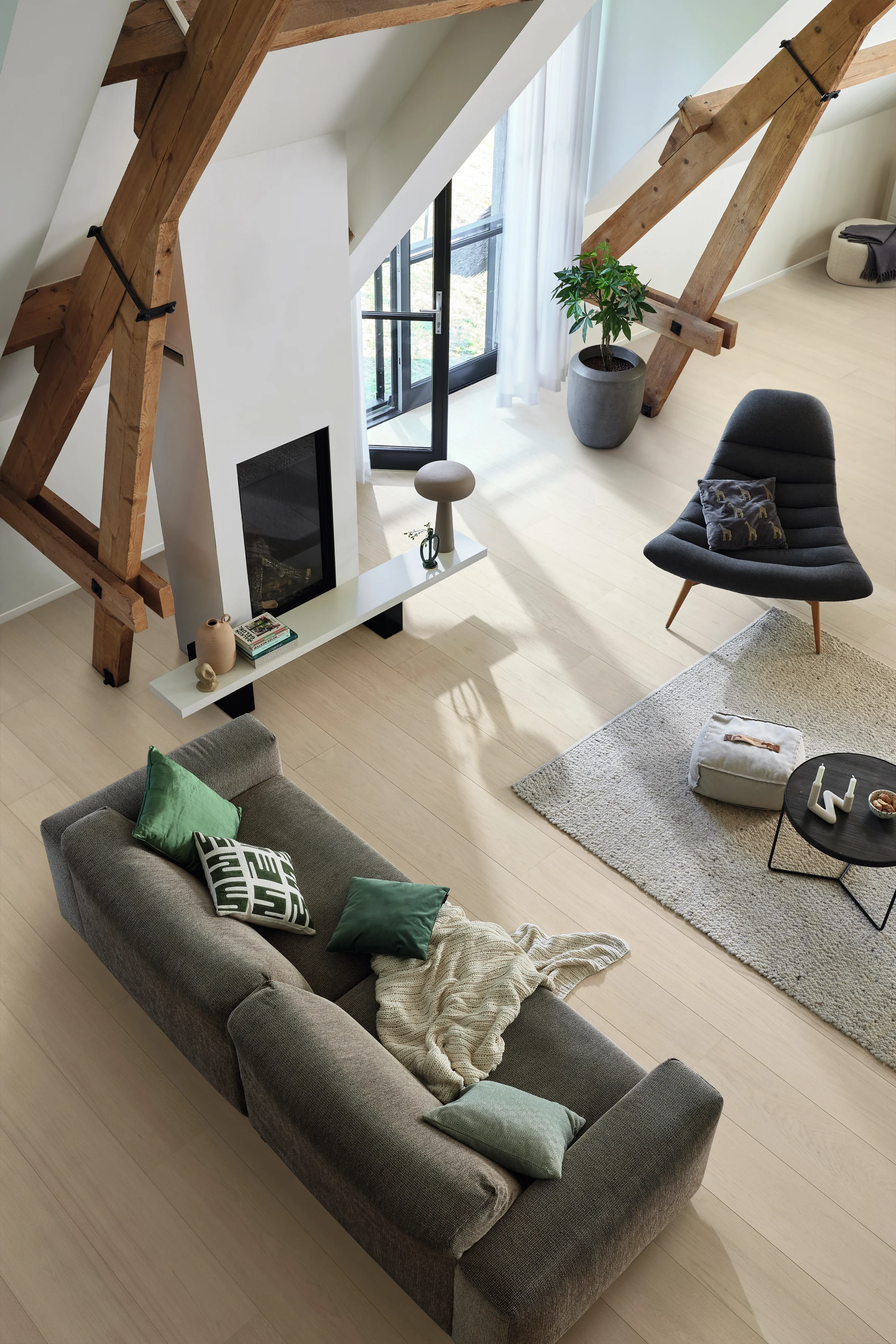 Ambiente instalado de Roble natural blanco perla 20229 MEISTER