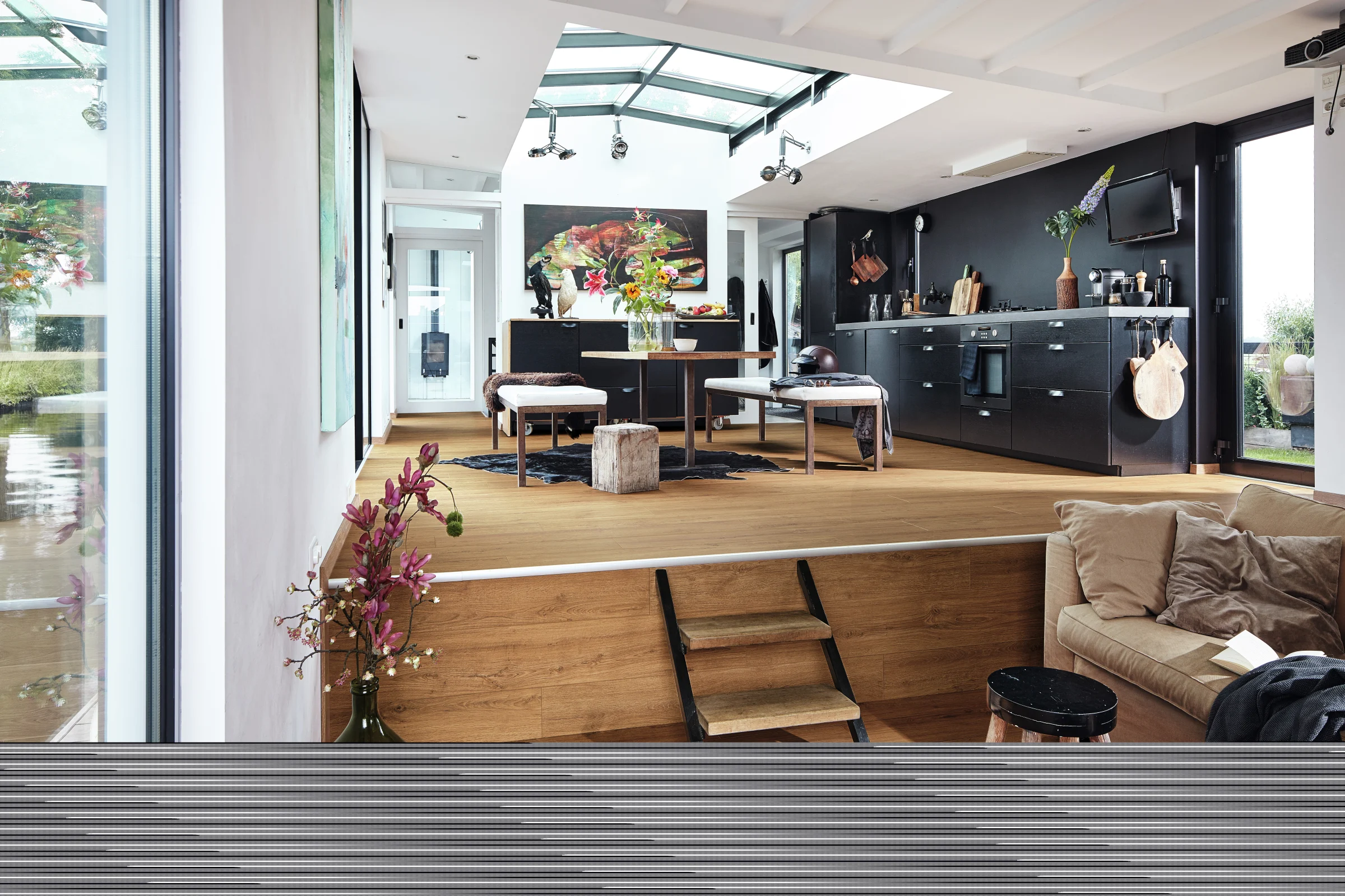 Ambiente instalado de Golden Oak 6999 MEISTER