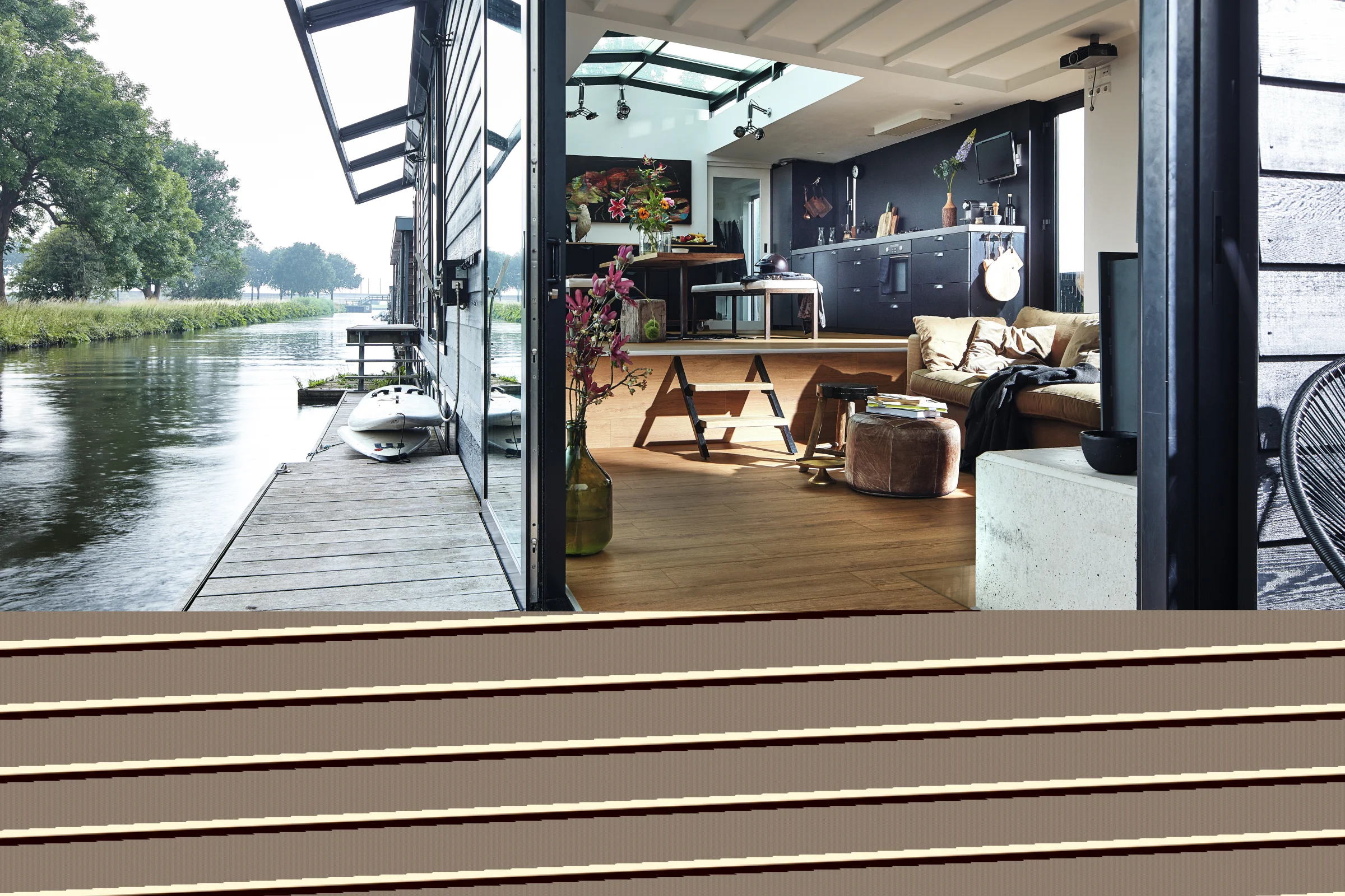 Ambiente instalado de Golden Oak 6999 MEISTER
