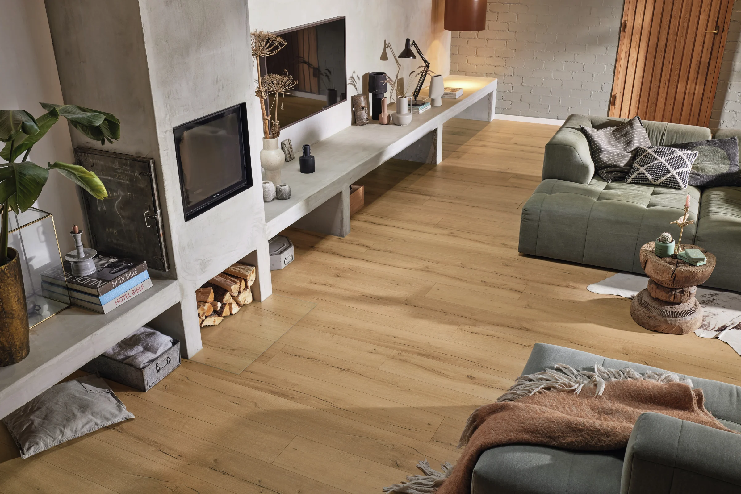 Detalle del acabado de Roble madera vieja natural 7114 MEISTER