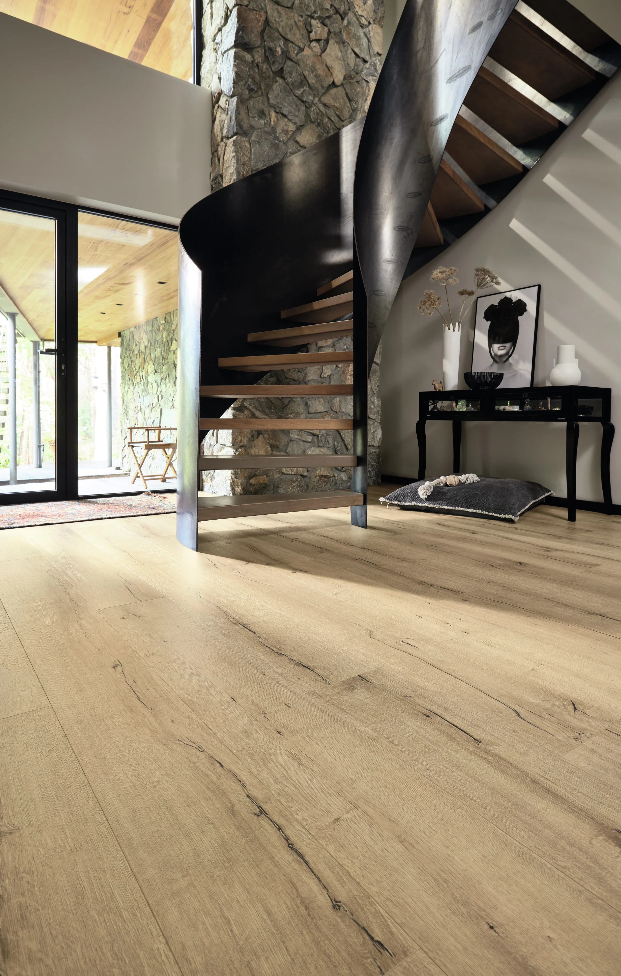 Detalle del acabado de Roble madera vieja claro 7139 MEISTER