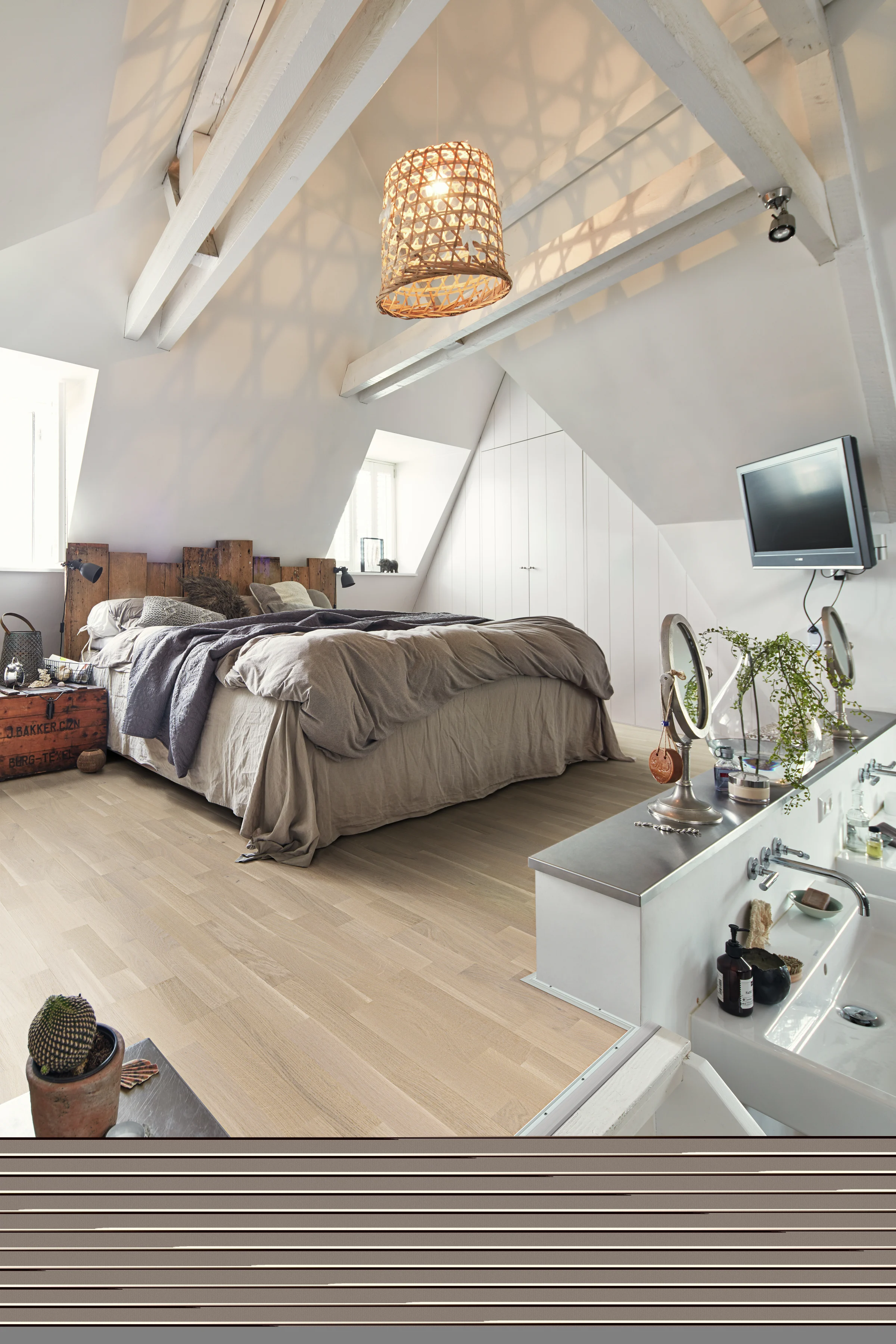 Ambiente instalado de Roble vivo blanco crema 9035 MEISTER