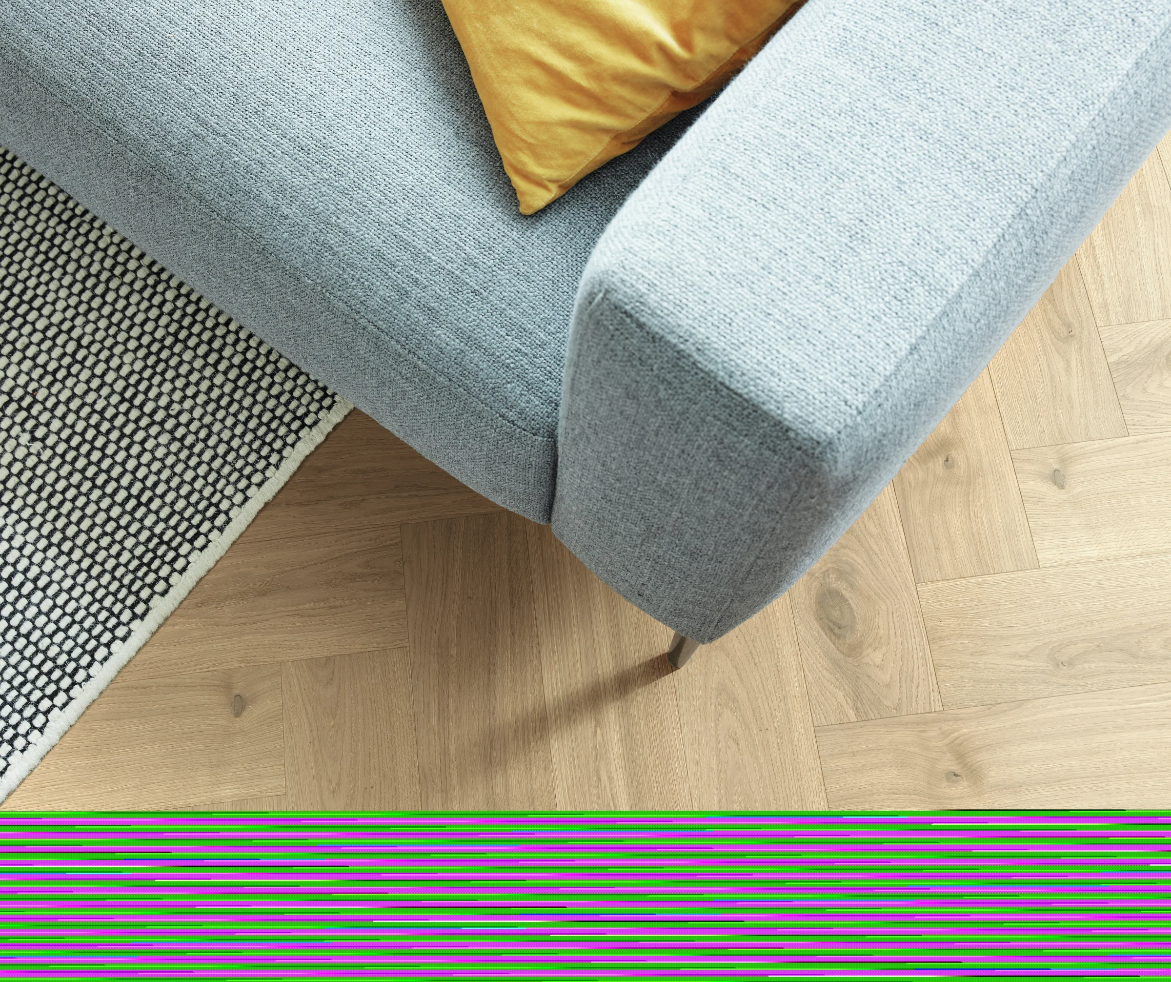 Detalle del acabado de Roble auténtico crema 9020 MEISTER
